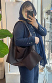 کیف دوشی زنانه سایز بزرگ رنگ شکلاتی